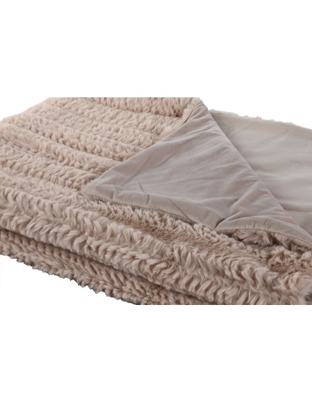 Plaid / Couverture Polyester 130X170X1 580 GSM Rose poudrée