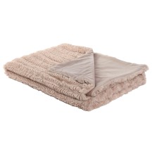 Plaid / Couverture Polyester 130X170X1 580 GSM Rose poudrée