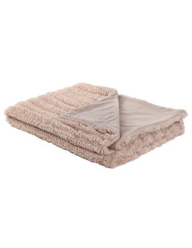 Plaid / Couverture Polyester 130X170X1 580 GSM Rose poudrée