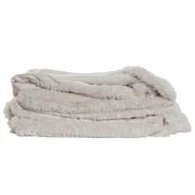 Dessus de Lit / Couverture polyester Ecru  220 X 240 X1 580 GSM 2