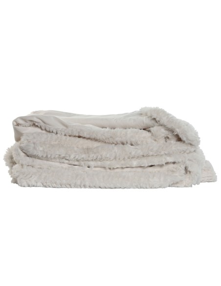 Dessus de Lit / Couverture polyester Ecru  220 X 240 X1 580 GSM