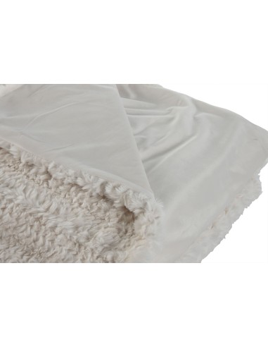 Dessus de Lit / Couverture polyester Ecru  220 X 240 X1 580 GSM