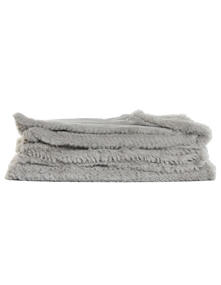 Dessus de Lit / Couverture polyester Gris clair 220 X 240 X1 580 GSM