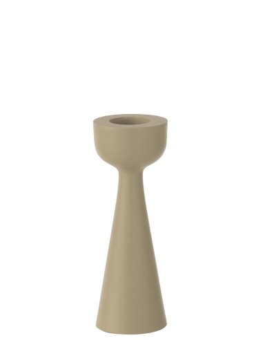 BOUGEOIR CONE ALU IVOIRE L
