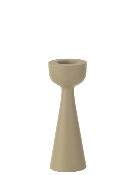 BOUGEOIR CONE ALU IVOIRE L