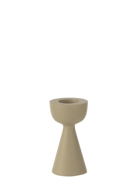 BOUGEOIR CONE ALU IVOIRE S