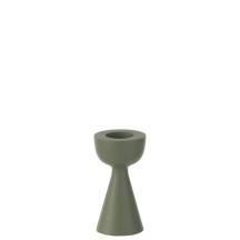 BOUGEOIR CONE ALUMINUM VERT S