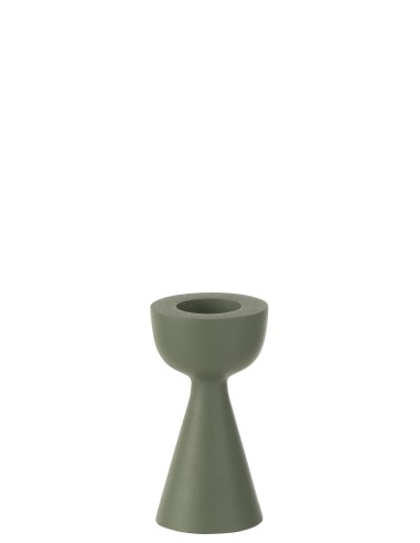 BOUGEOIR CONE ALUMINUM VERT S