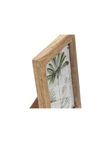 Cadre photo 13X18 cm en Manguier et verre 15X2X20 cm NATUREL