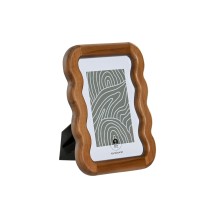 Cadre photo en acacia et verre 10X15 et 13X1,5X18 cm MARRON