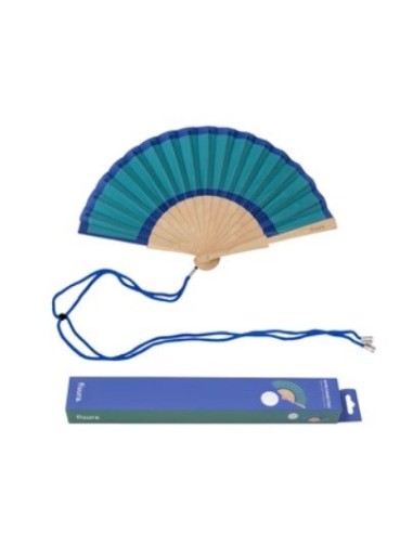 Eventail Mini bleu et vert