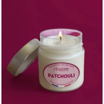 Bougie naturelle Pot en verre Rond 180g Patchouli