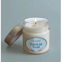 Bougie naturelle Pot en verre Rond 180g Fleur de Tiaré