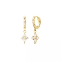 Boucles d'oreilles MONICA mini-créoles de la marque Labelle Parisienne