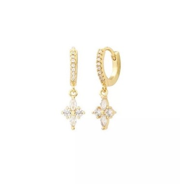 Boucles d'oreilles MONICA mini-créoles de la marque Labelle Parisienne