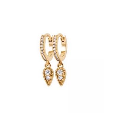 Boucles d'oreilles ISEULT mini-créoles de la marque Labelle Parisienne