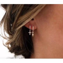 Boucles d'oreilles Mini-créoles VICTOIRE 2