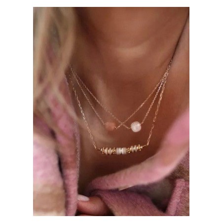 Collier Mini Mana Beige de Labelle Parisienne