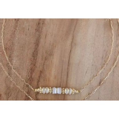 Collier Mini Mana Beige de Labelle Parisienne