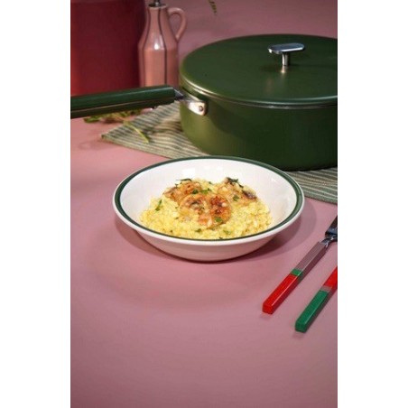 LA MERVEILLEUSE SAUTEUSE INOX 28CM COOKUT- FOUGERE (verte)