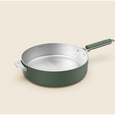 LA MERVEILLEUSE SAUTEUSE INOX 28CM COOKUT- FOUGERE (verte)