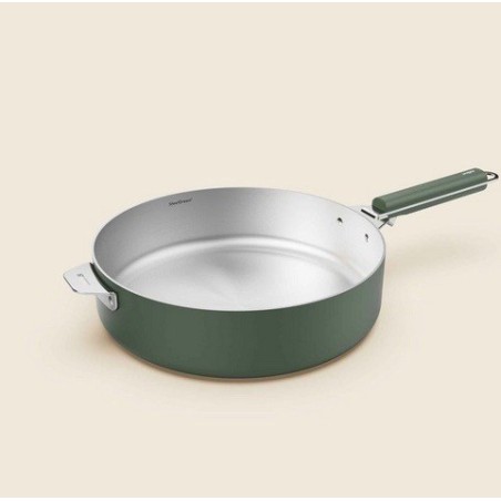 LA MERVEILLEUSE SAUTEUSE INOX 28CM COOKUT- FOUGERE (verte)