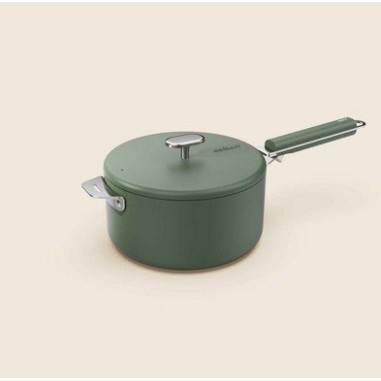 LA MERVEILLEUSE CASSEROLE INOX 20CM COOKUT - FOUGERE (verte)
