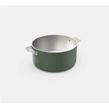 LA MERVEILLEUSE CASSEROLE INOX 20CM COOKUT - FOUGERE (verte)