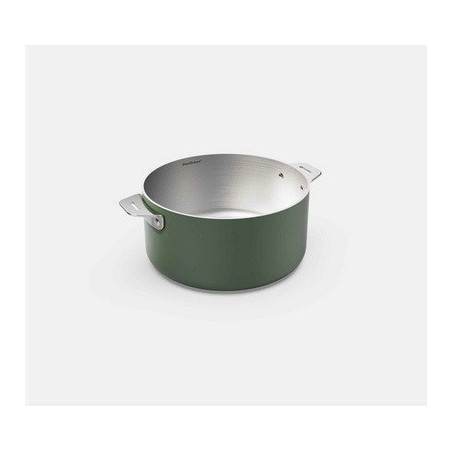 LA MERVEILLEUSE CASSEROLE INOX 20CM COOKUT - FOUGERE (verte)