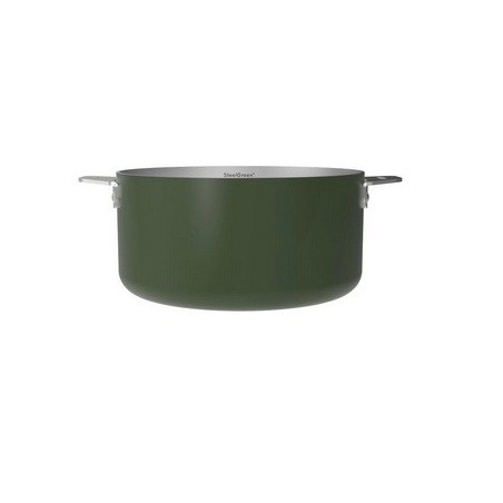 LA MERVEILLEUSE CASSEROLE INOX 20CM COOKUT - FOUGERE (verte)