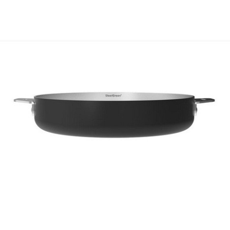 LA MERVEILLEUSE POELE INOX 28CM COOKUT - GRAPHITE (Noir)