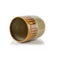 Mug sans anse stries hautes dégradé terre 8 x 6 x 10cm 300ml 2