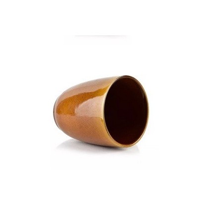 Mug sans anse Marron moutarde 8.5 x 5 x 10cm 300ml