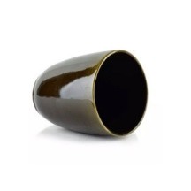 Mug sans anse Marron reflet vert 8.5 x 5 x 10cm 300ml 2