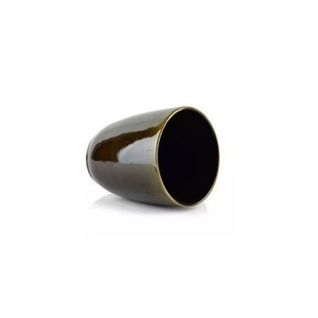 Mug sans anse Marron reflet vert 8.5 x 5 x 10cm 300ml