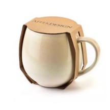 Mug céramique crème rose pastel 580ml  8.5x14xh10.5cm 2