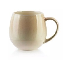 Mug céramique crème rose pastel 580ml  8.5x14xh10.5cm