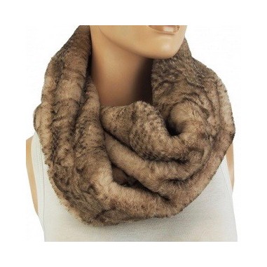 Echarpe snood fausse fourrure python