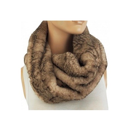 Echarpe snood fausse fourrure python