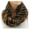 Echarpe snood fausse fourrure tigrée