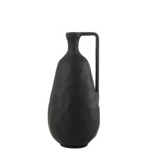 VASE GOA ALUMINIUM NOIR L