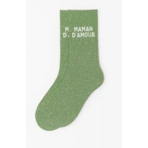 Chaussettes à paillettes " Atta-Chiante " Rouge taille 36-40 2