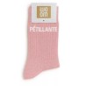 Chaussettes à paillettes " Pétillante" Rose taille 36-40