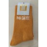 Chaussettes à paillettes " Ma gâtée " Orange taille 36-40