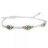 Bracelet Miyuki Ibiza blanc ajustable