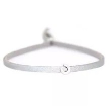 Bracelet porte-bonheur argenté ajustable