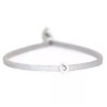 Bracelet porte-bonheur argenté ajustable