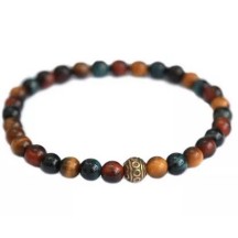 Bracelet pierre oeil de tigre pour homme