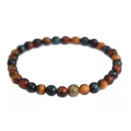 Bracelet pierre oeil de tigre pour homme