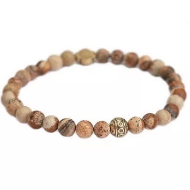 Bracelet pierre oeil de tigre pour homme